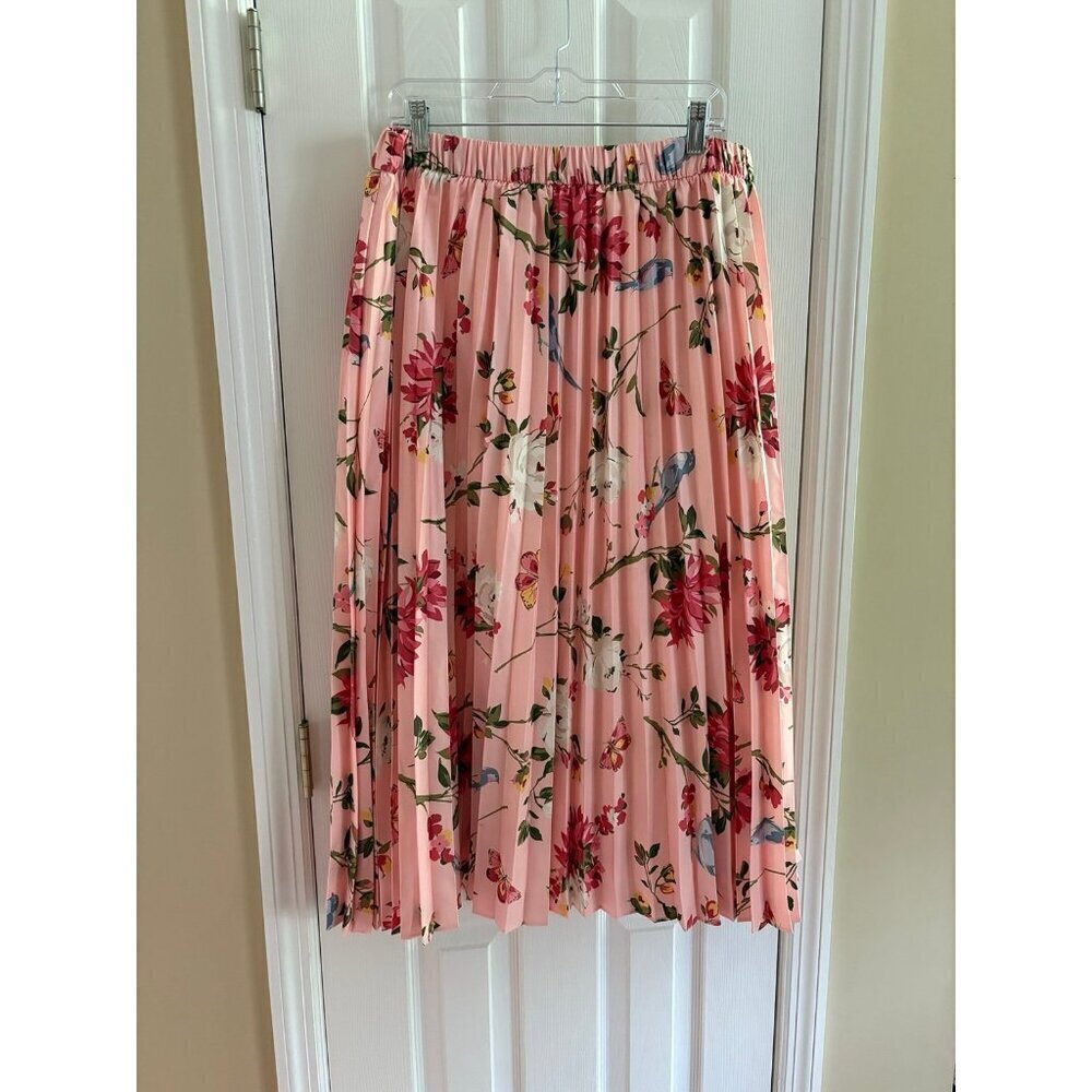 Spartina Floral Pleated Maxi Skirt